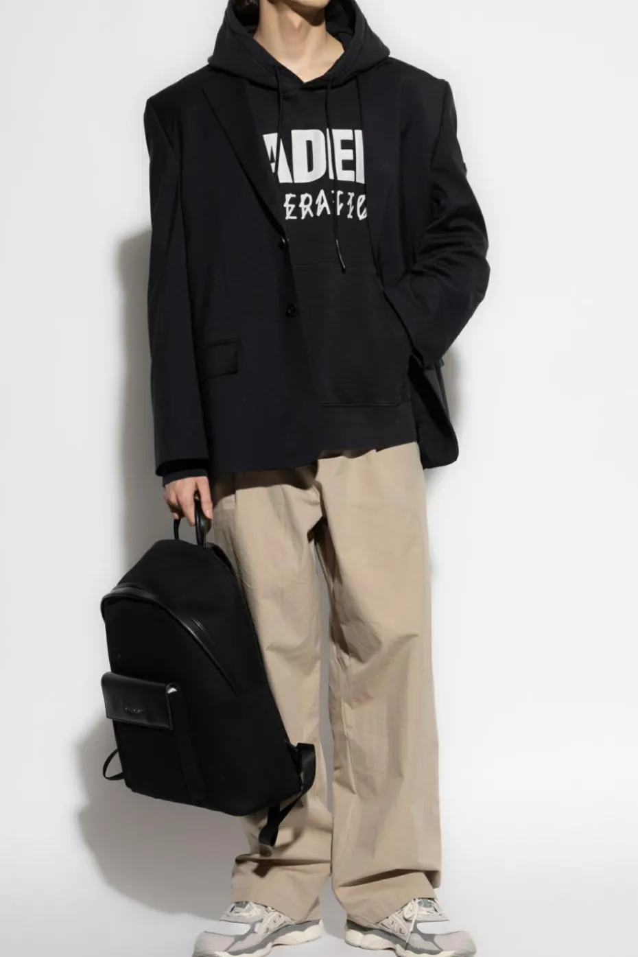 44 Label Group BLACK Printed sweatshirt
