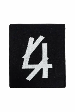 44 Label Group BLACK Scarf with logo