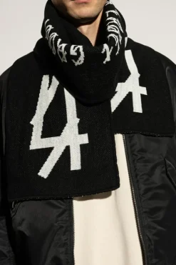 44 Label Group BLACK Scarf with logo