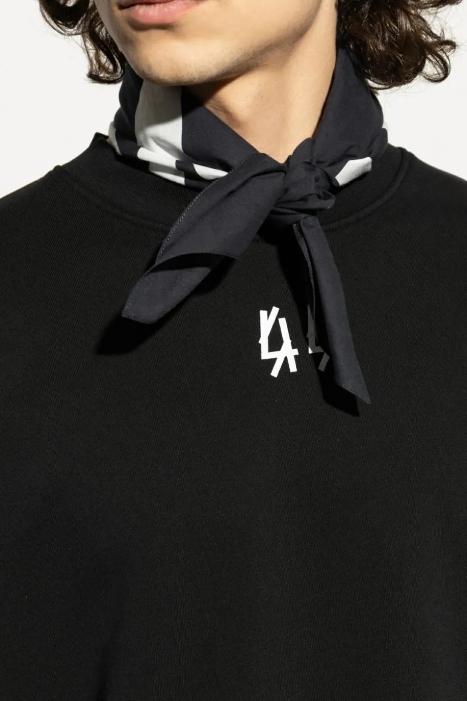 44 Label Group BLACK Scarf with logo