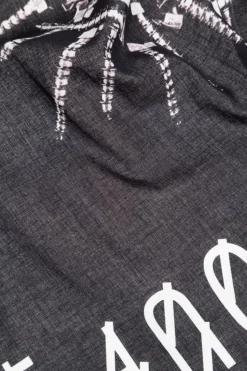 44 Label Group BLACK Scarf with logo