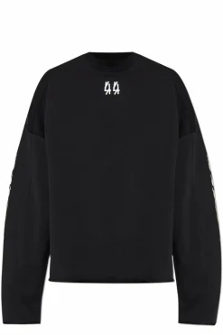 44 Label Group BLACK Sweatshirt with logo