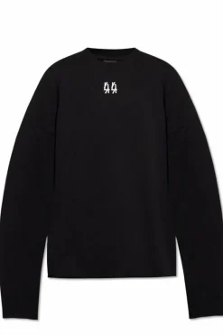 44 Label Group BLACK Sweatshirt with Logo