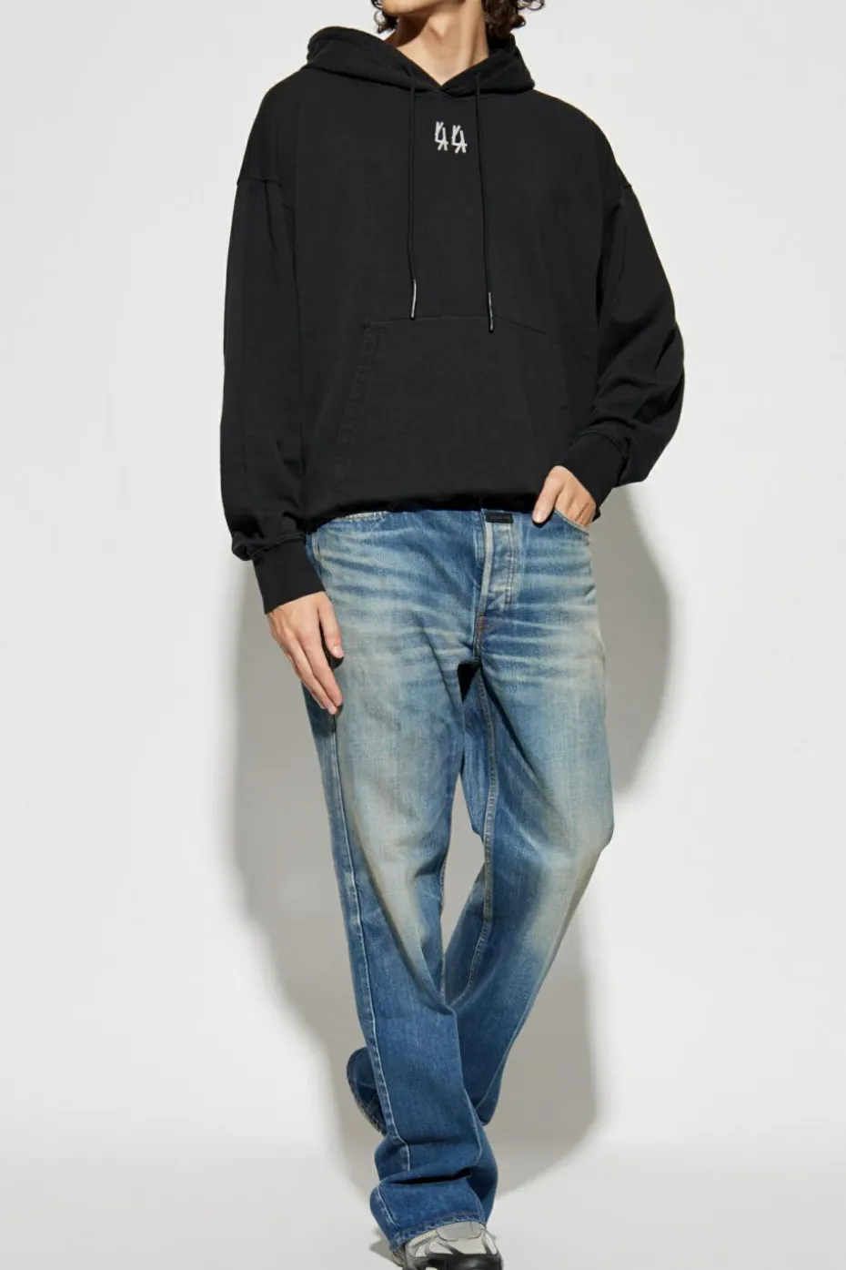 44 Label Group BLACK Sweatshirt with logo