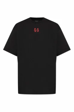 44 Label Group BLACK T-shirt with logo