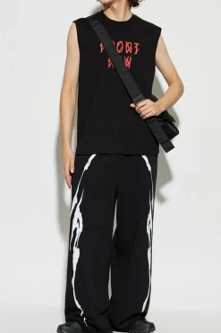 44 Label Group BLACK T-shirt with logo
