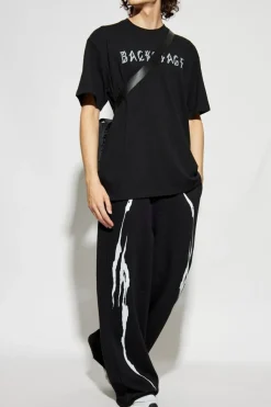 44 Label Group BLACK T-shirt with logo