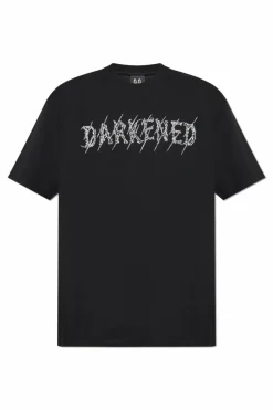 44 Label Group BLACK T-shirt with logo