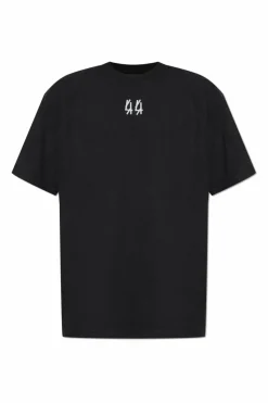 44 Label Group BLACK T-shirt with logo