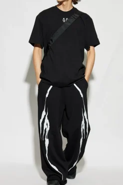 44 Label Group BLACK T-shirt with logo