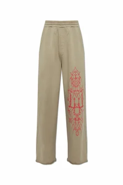 44 Label Group GREEN Pants with logo