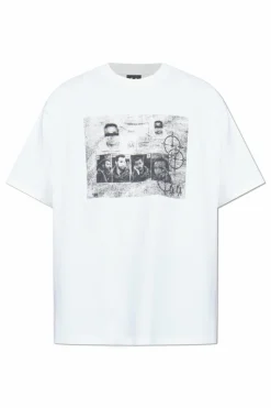 44 Label Group WHITE T-shirt with logo