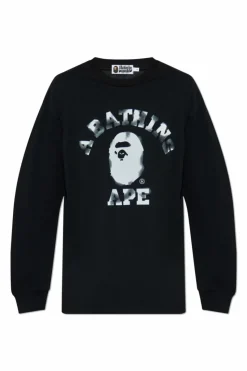 A BATHING APEĀ® BLACK Long-sleeve t-shirt
