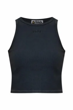 A BATHING APE® BLACK Top with logo