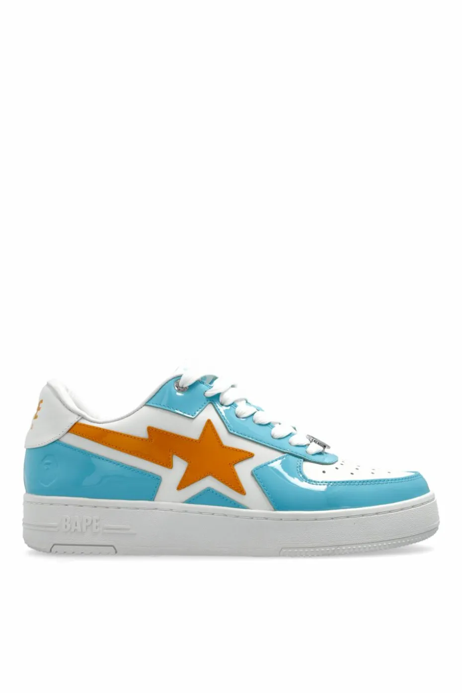 A BATHING APE® BLUE Sports shoes with logo