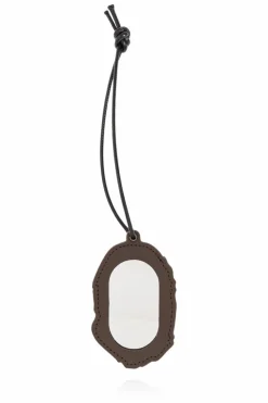 A BATHING APE® BROWN Logo pendant