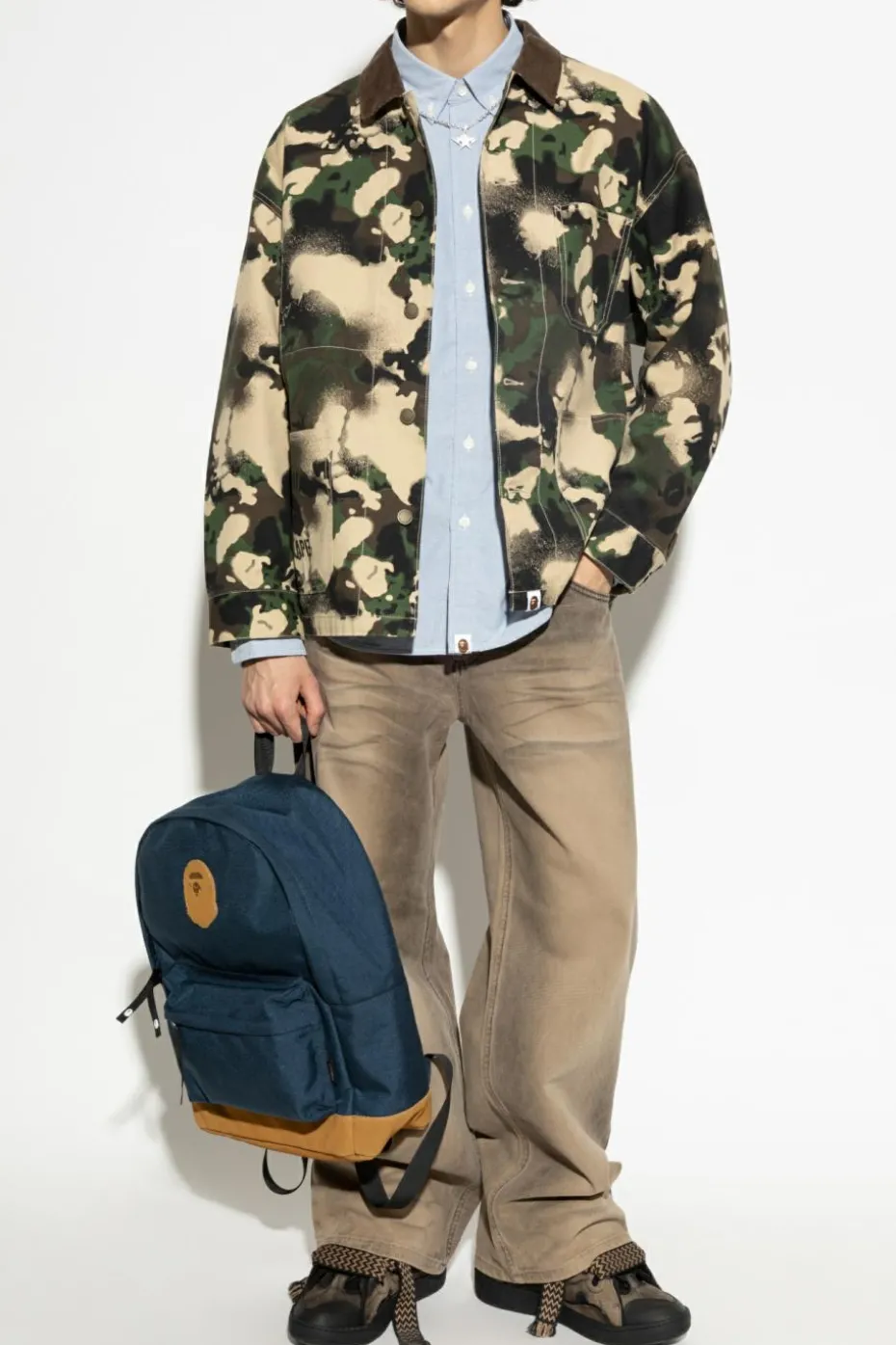A BATHING APE® light blue Shirt with Logo