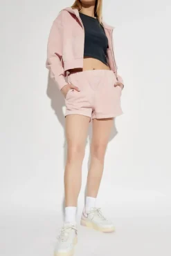 A BATHING APE® PINK Logo shorts