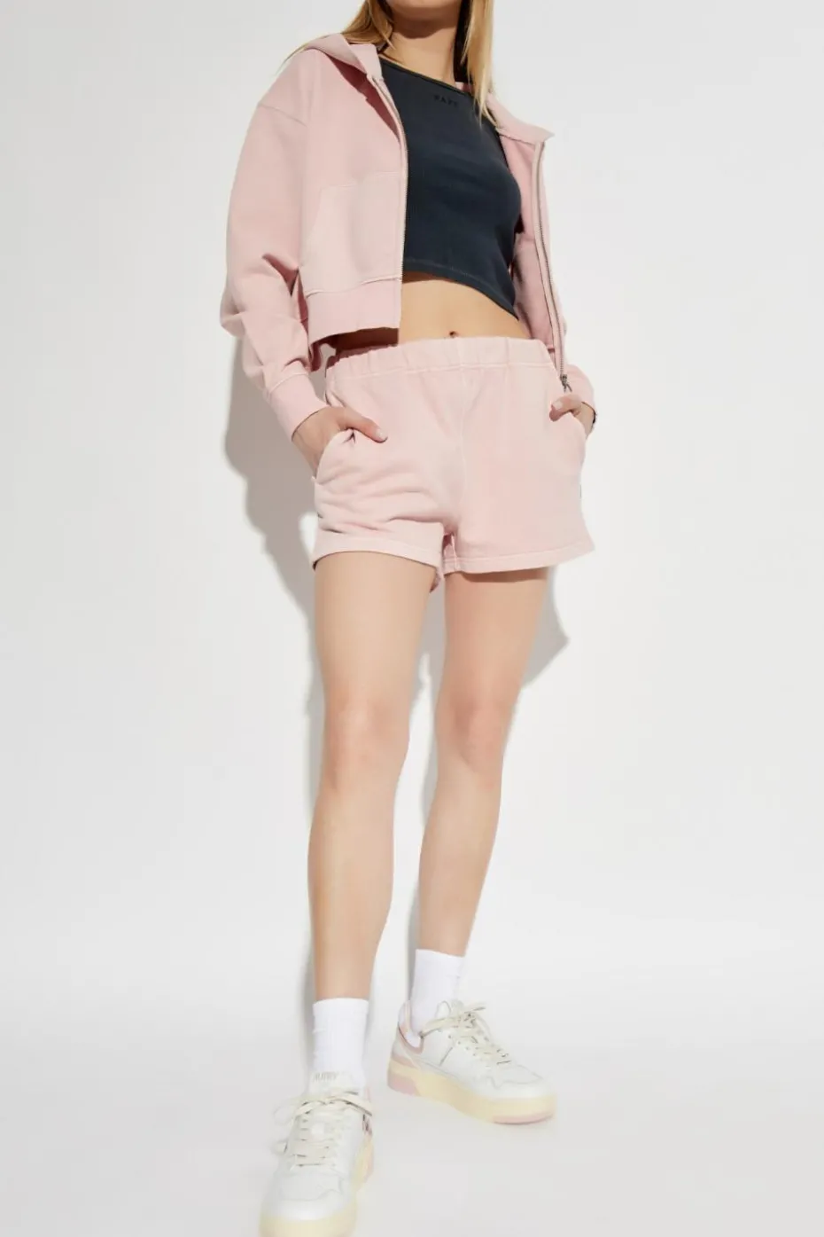 A BATHING APE® PINK Logo shorts