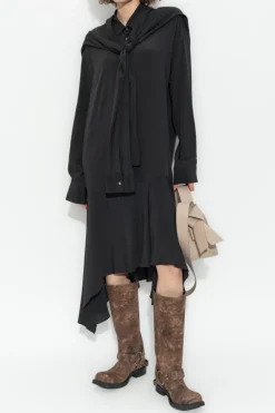 Acne Studios BLACK Dress with collar