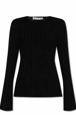 Acne Studios BLACK Ribbed sweater