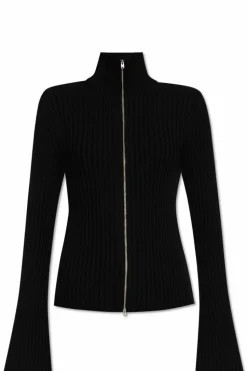 Acne Studios BLACK Ribbed cardigan