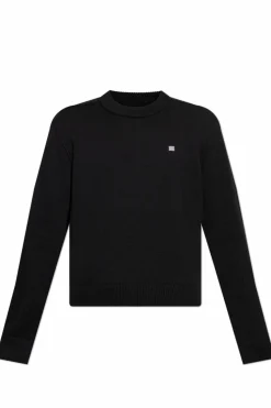 Acne Studios BLACK Sweater with logo