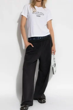 Acne Studios BLACK Wide-leg sweatpants