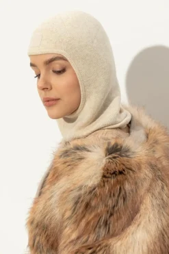 Acne Studios cream Wool Balaclava