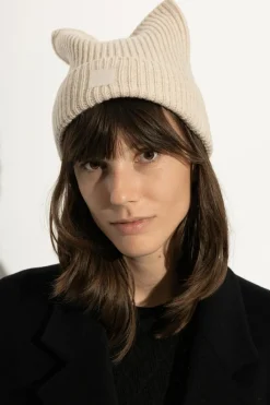 Acne Studios cream Wool hat