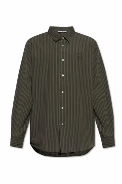 Acne Studios GREEN Striped shirt