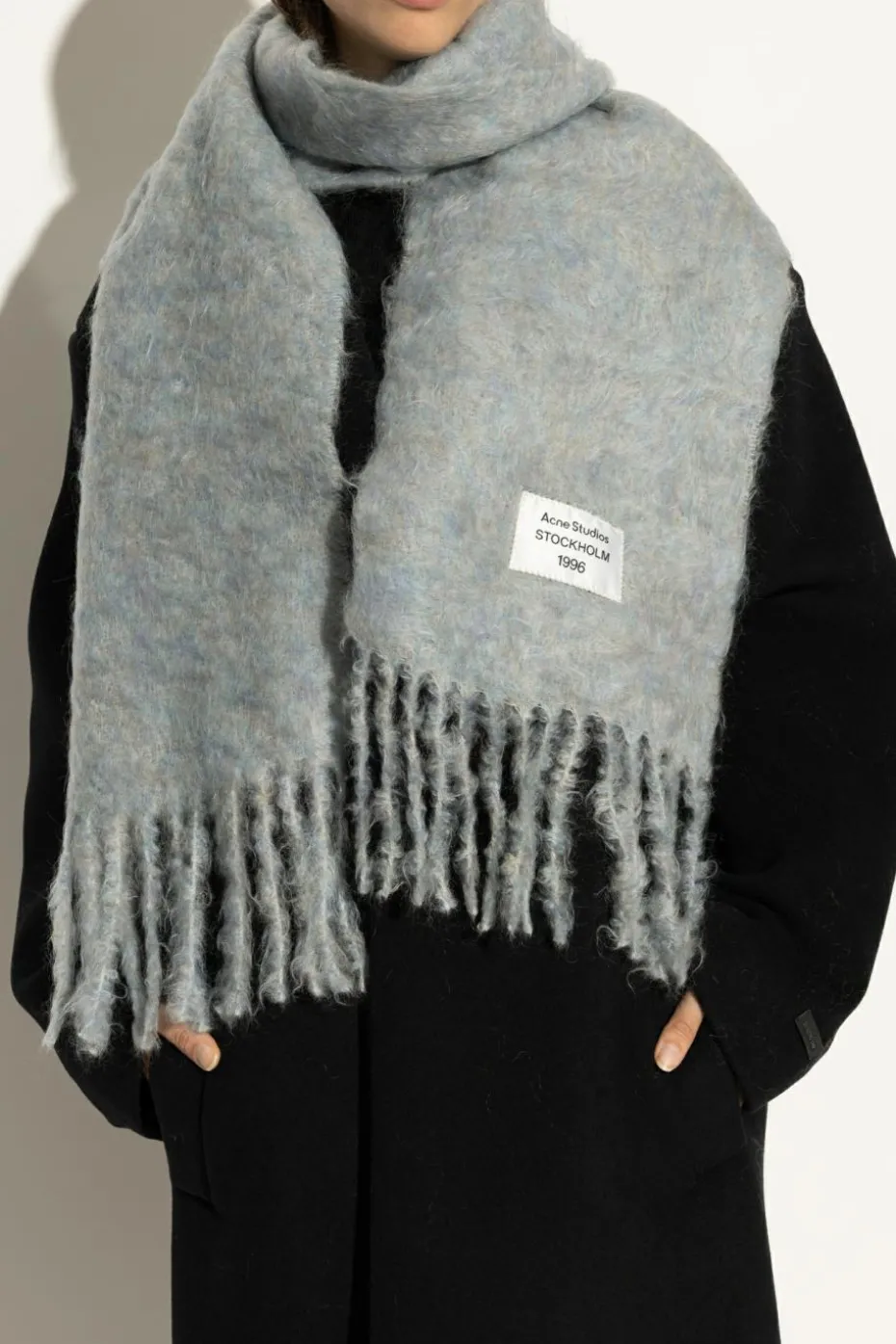 Acne Studios light blue Wool scarf