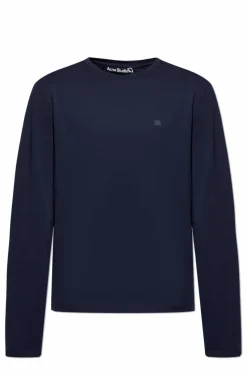 Acne Studios NAVY BLUE Long sleeve T-shirt