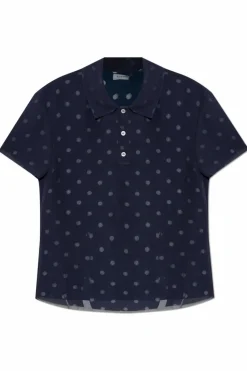 Acne Studios NAVY BLUE Polka dot patterned shirt