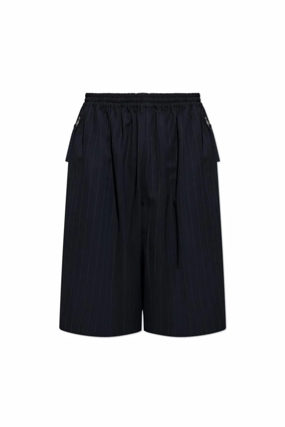 Acne Studios NAVY BLUE Striped pattern shorts