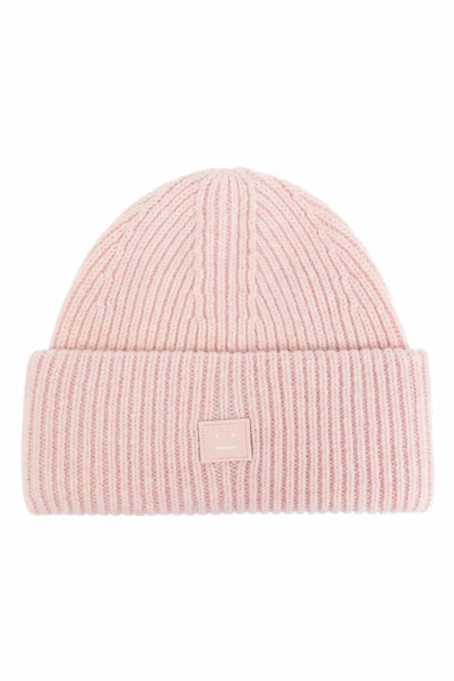Acne Studios PINK Woolen hat with logo