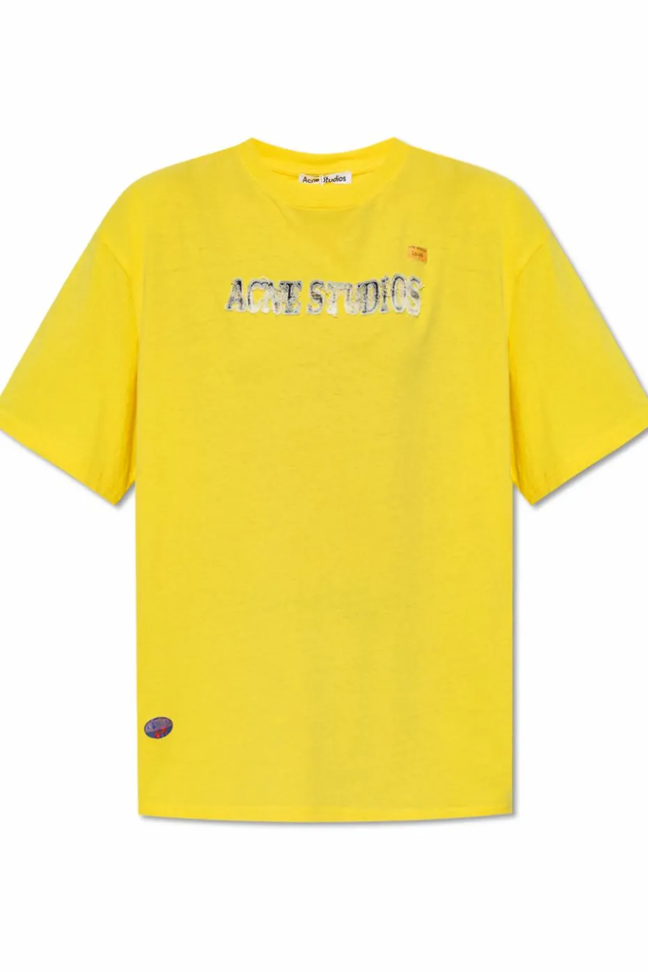 Acne Studios YELLOW T-shirt with logo