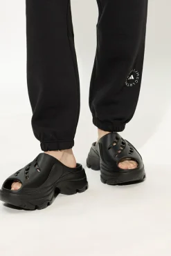 ADIDAS by Stella McCartney BLACK Platform slides