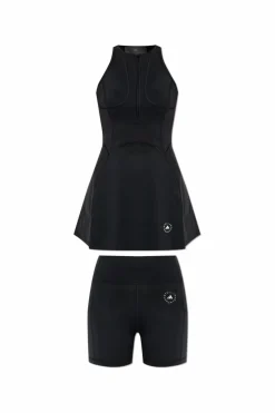 ADIDAS by Stella McCartney BLACK Training set: dress and shorts
