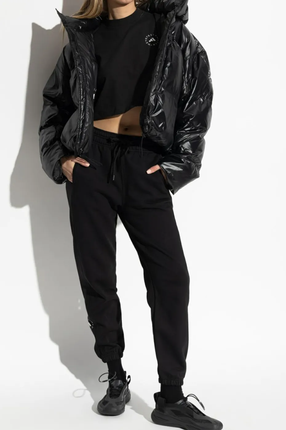 ADIDAS by Stella McCartney BLACK Padded jacket with logo