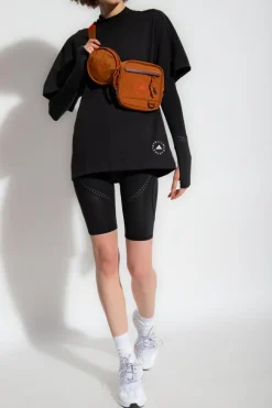 ADIDAS by Stella McCartney BLACK T-shirt with logo