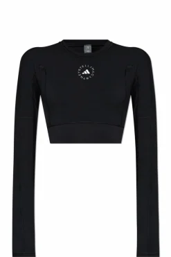 ADIDAS by Stella McCartney BLACK Sports top with logo