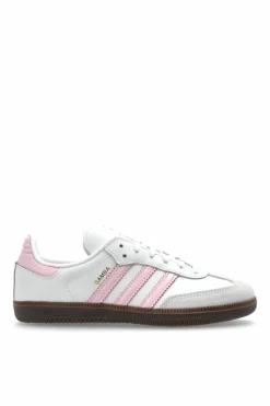 ADIDAS Kids WHITE "SAMBA OG C" sports shoes