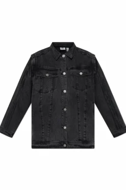 ADIDAS Originals BLACK Denim jacket in oversize style