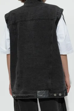 ADIDAS Originals BLACK Denim jacket in oversize style