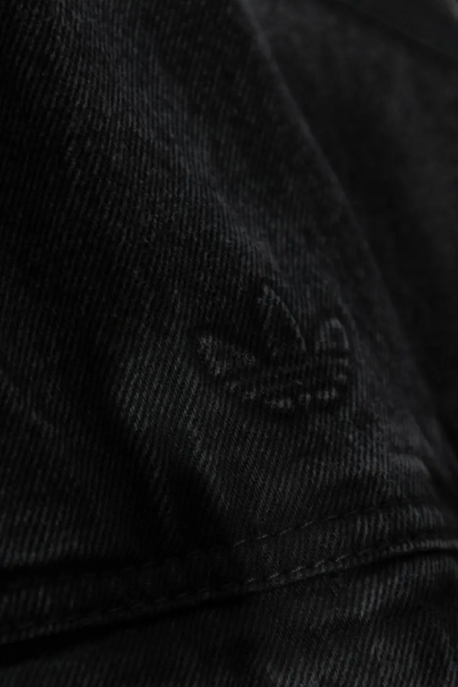 ADIDAS Originals BLACK Denim jacket in oversize style