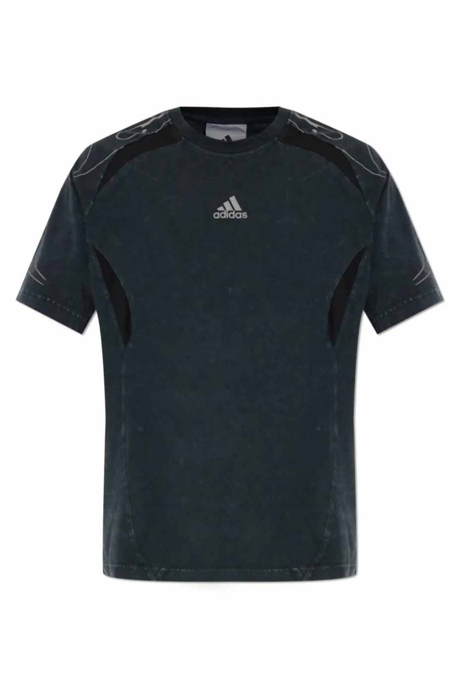 ADIDAS Originals BLACK T-shirt with 'vintage' effect