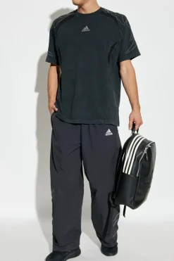 ADIDAS Originals BLACK T-shirt with 'vintage' effect