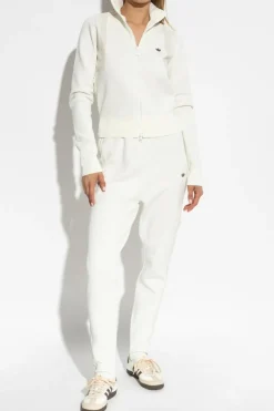 ADIDAS Originals cream Sweatshirt with logo-shaped applique