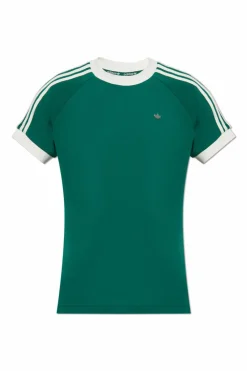 ADIDAS Originals GREEN T-shirt with logo-shaped appliqué